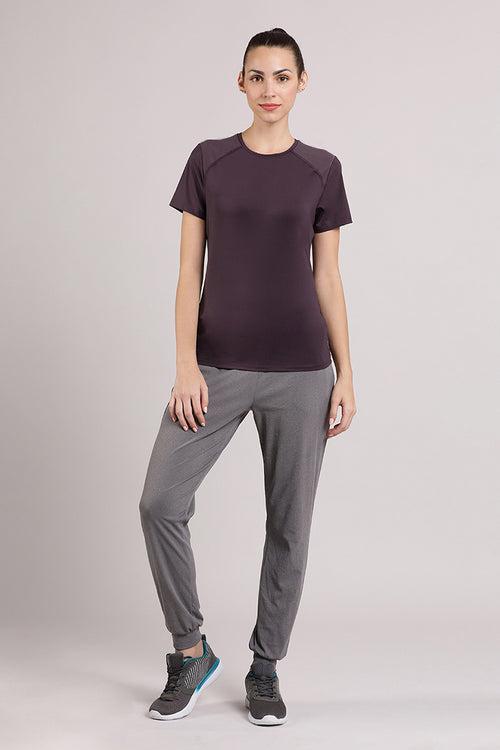 Energize Active Tee - Midnight Plum