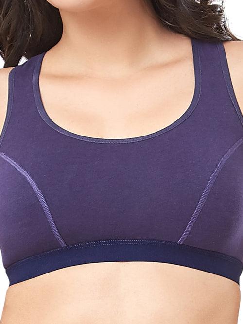 every de Lounge Essentials Non-Padded Non-Wired Full Cover Slip-on Bra - Eclipse