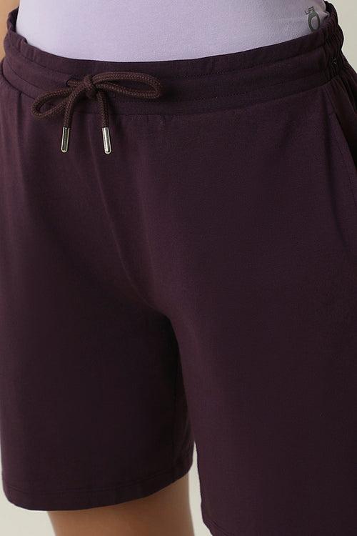 Essential Relaxed Shorts - Plum Perfect