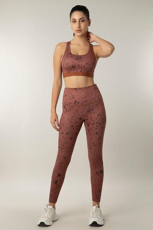 Flaunt Fashion Tights - Abstract Active Print