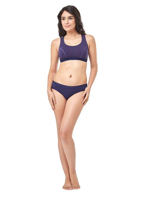 every de Lounge Essentials Non-Padded Non-Wired Full Cover Slip-on Bra - Eclipse