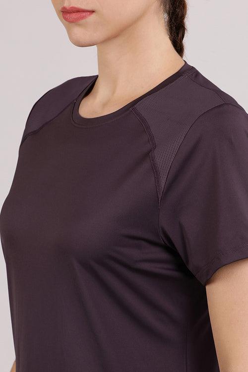 Energize Active Tee - Midnight Plum