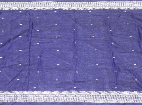 Ikkat Blouse material - Handloom Cotton with Beautiful Design-Blue [55070B]