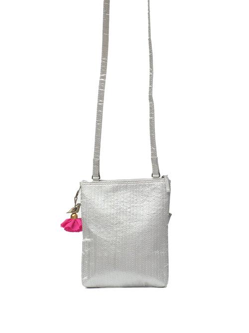 Silver Quilted Ria  Bag