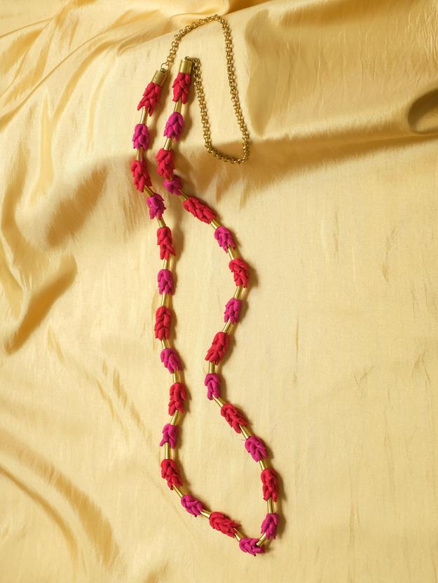 Red Pink Raceme Mala