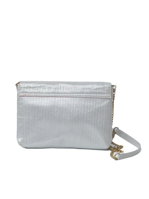 Silver Phulwari Clutch