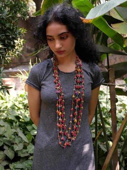 Bahar Multi Brocade necklace