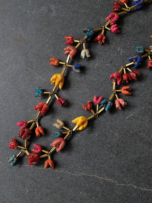 Bahar Multi Brocade necklace