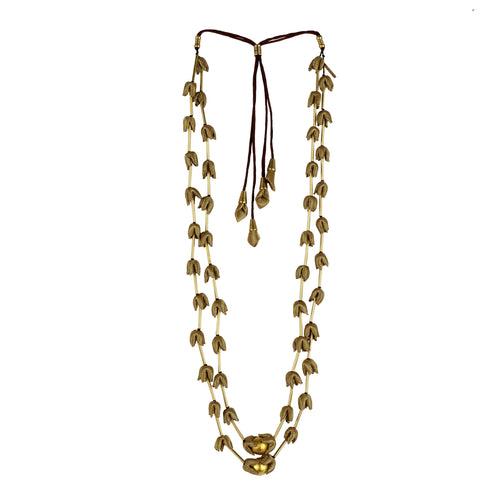 Gold Mogra Pipe Mala