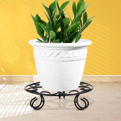 Casa De Amor Gamla Stand / Heavy Duty Pot Stand / Flower Pot Stand / Stand for Balcony Garden (Black)