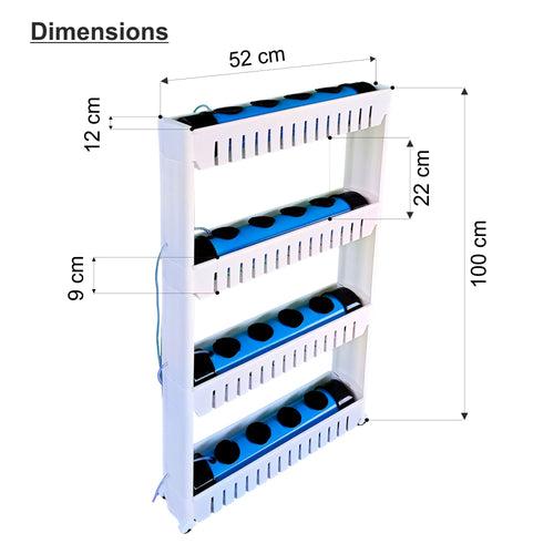 CasaFresh Hydroponics Kit for Home- Reusable for Indoor/Outdoor hydroponics