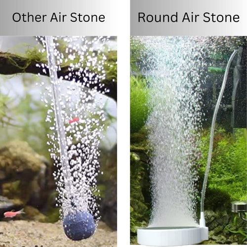 Casa De Amor Aquarium Air Stone Disc Bubble Diffuser Round , 2 inch- Fish Tank Air Bubbler For Aquarium Pump & Hydroponics with 1.5m Air Tubing