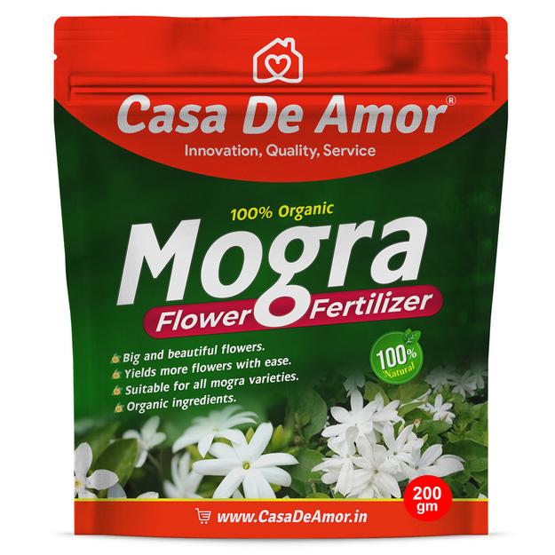 Casa De Amor Organic Mogra / Jasmine Plant Fertilizer | Water Soluble for Abundant Jasmine Blooms and Vibrant Growth