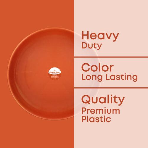 Casa De Amor Premium Terracotta Bottom Tray for Pots | Durable Plant Saucer Plate | Garden Pot Base Plate