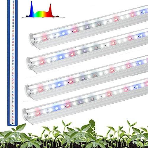 Casa De Amor Grow Lights 10W Leafy Greens Full Spectrum High Efficiency LED Grow Tube in India for Indoor Plants Gardening Hydroponics Greenhouse Farming(Pack of 4)