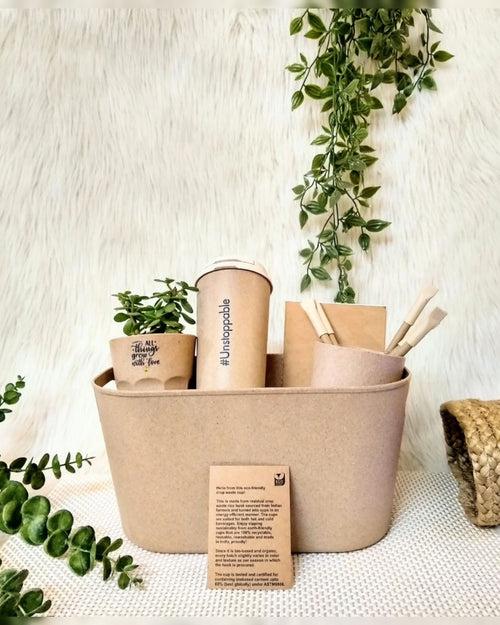 "Green Living Bucket Hamper"