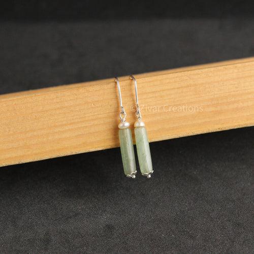 Green aventurine Fancy Sterling Silver Pendant Set