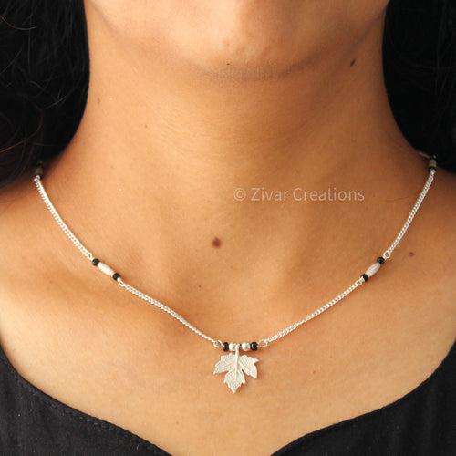 925 Silver Leaf Mangalsutra