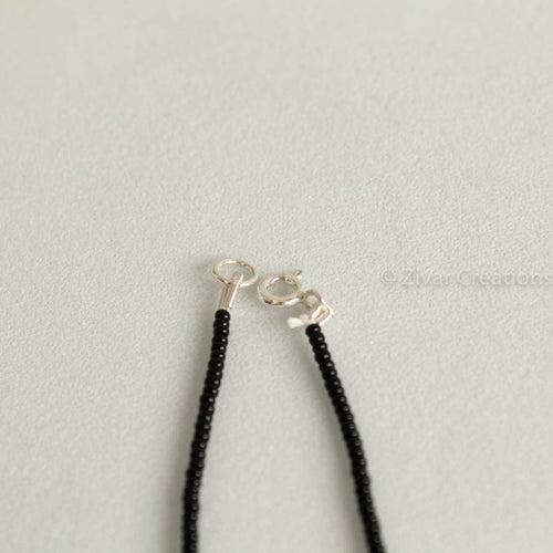 Small Pure Silver Bead Short Mangalsutra(Muhurta Mani)