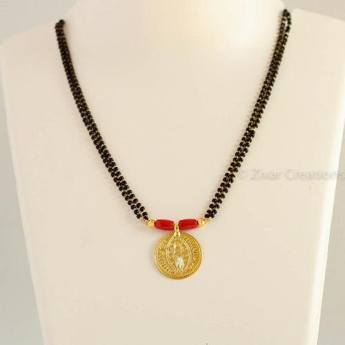 Coral Pendant Mangalsutra