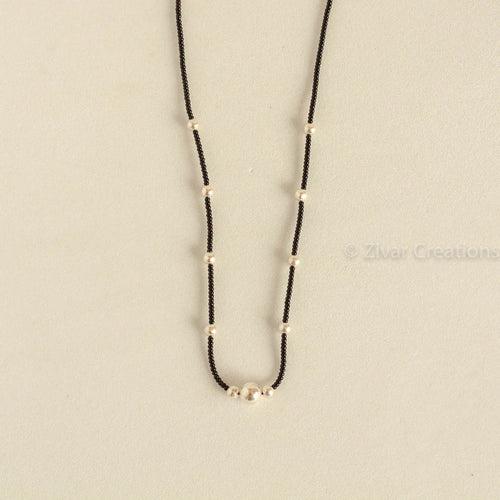 Pure Silver Beads Mangalsutra