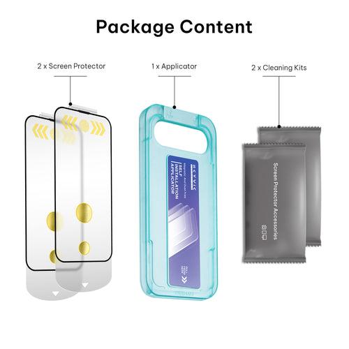 iPhone 15 Plus Screen Protector -Set of 2