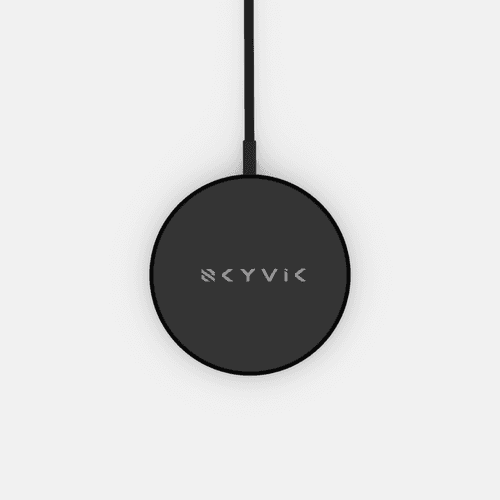 SKYVIK Beam Tap Magsafe Compatible 15W Fast Wireless Charging pad for iPhone 12, 13 & 14 Series - Black