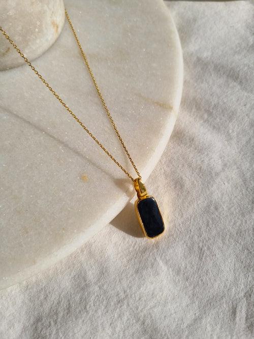 boxy - Black Onyx Pendant