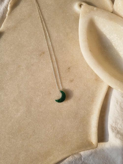 idhyay - Green Aventurine Luna Pendant