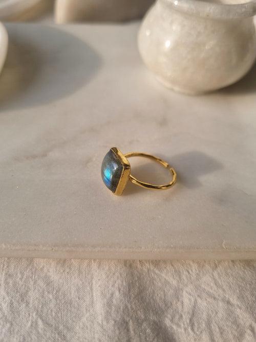 helix ring - Labradorite