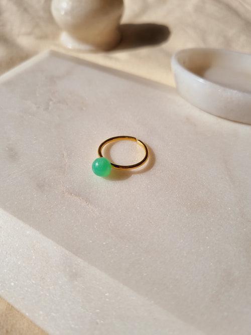 bhumi - Chrysoprase Mood Ring