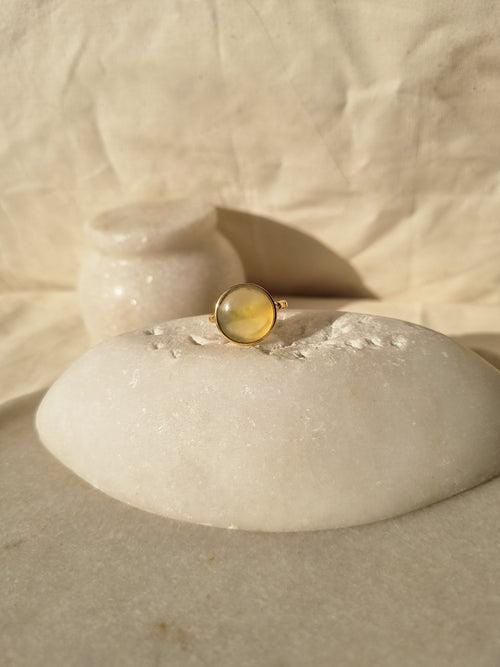 surya - Yellow Opal Sun Ring