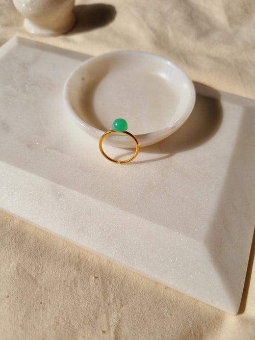 bhumi - Chrysoprase Mood Ring