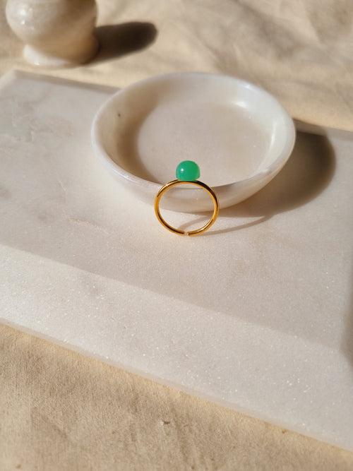 bhumi - Chrysoprase Mood Ring