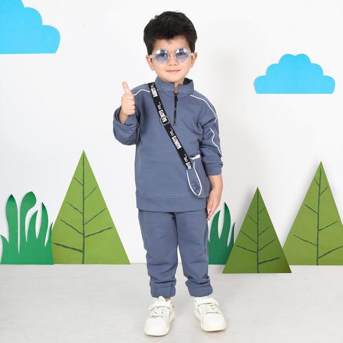 Cotton Comfort Quest: Boys' Coordinated Set with Super Cool Bag!