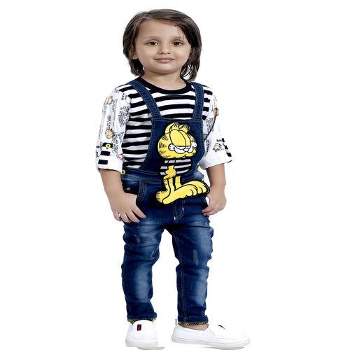 NAVY STRIPES DUNGREE SET