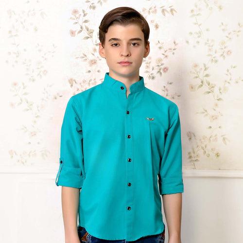 Mashup Mandarin Collar Shirt