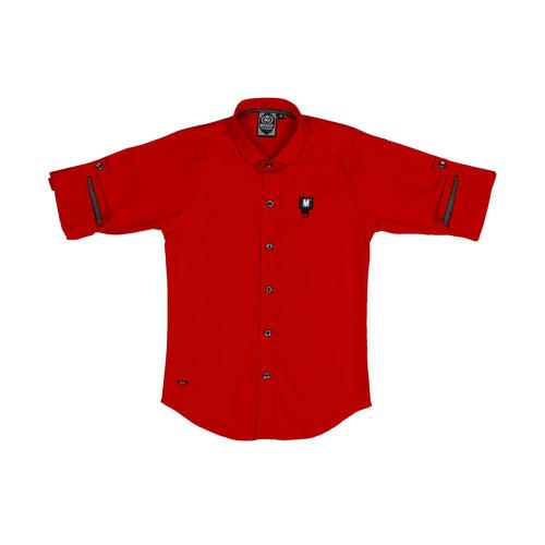 MashUp Red Casual Shirt