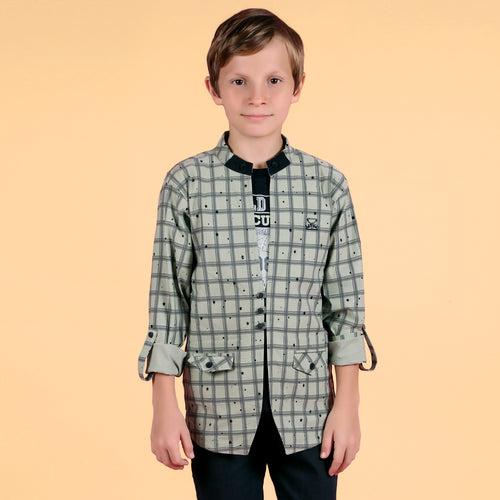 MashUp Stylish Shrug and Tshirt Set for Young boys