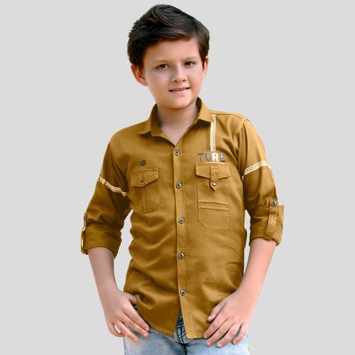 MashUp Stylish Classic printed shirt for Young boys