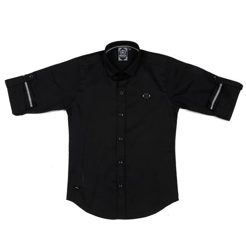 MashUp Black Casual Shirt
