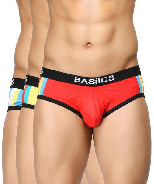 Double Stripe Classic Briefs (Pack of 3)