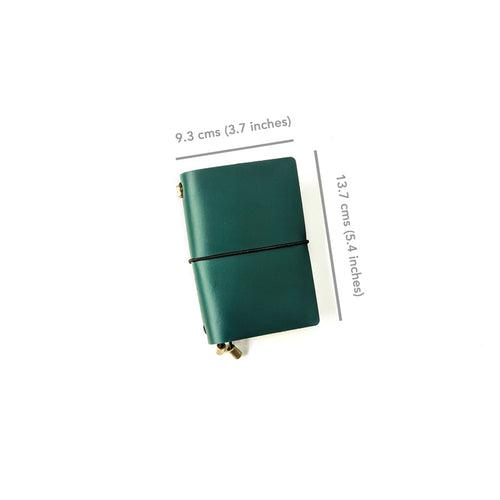 Pine Green TBC Travellers Journal | Passport [Italian Vachetta]