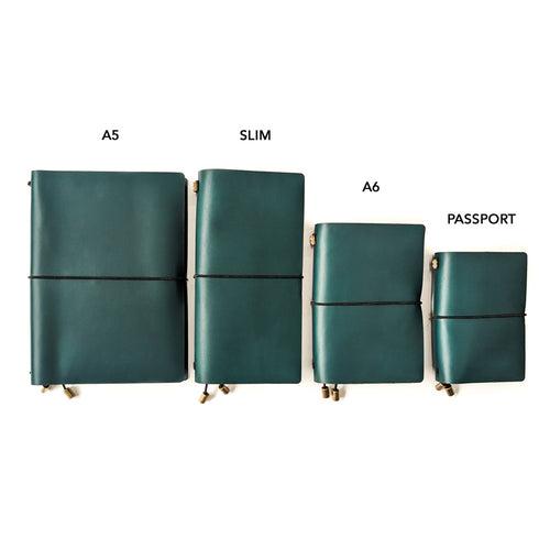 Pine Green TBC Travellers Journal | Passport [Italian Vachetta]