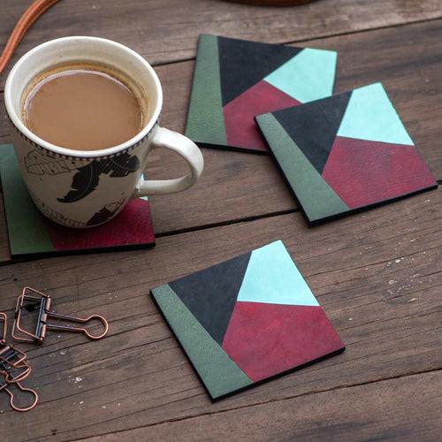 Leather & Cork Coasters