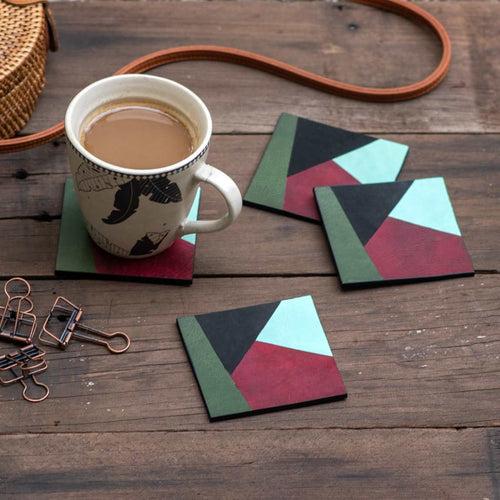 Leather & Cork Coasters