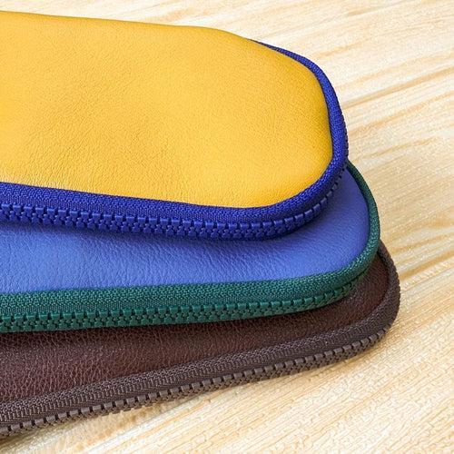 Colour Block Pen Pouch - Sunshine Blue