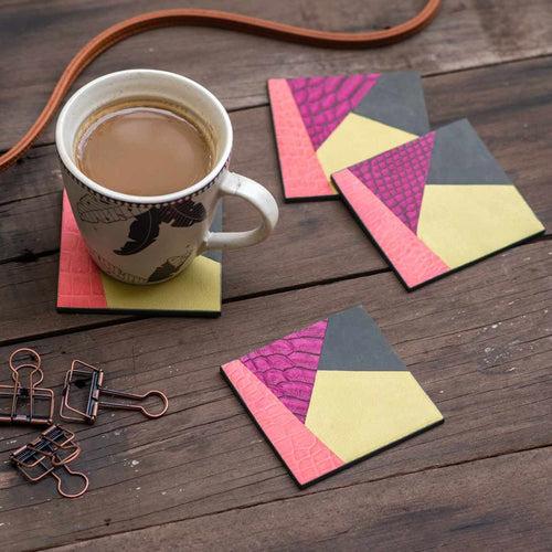 Leather & Cork Coasters