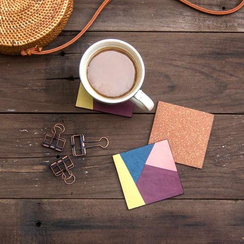 Leather & Cork Coasters