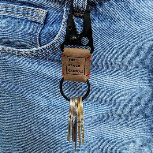 Short Leather Key Fob